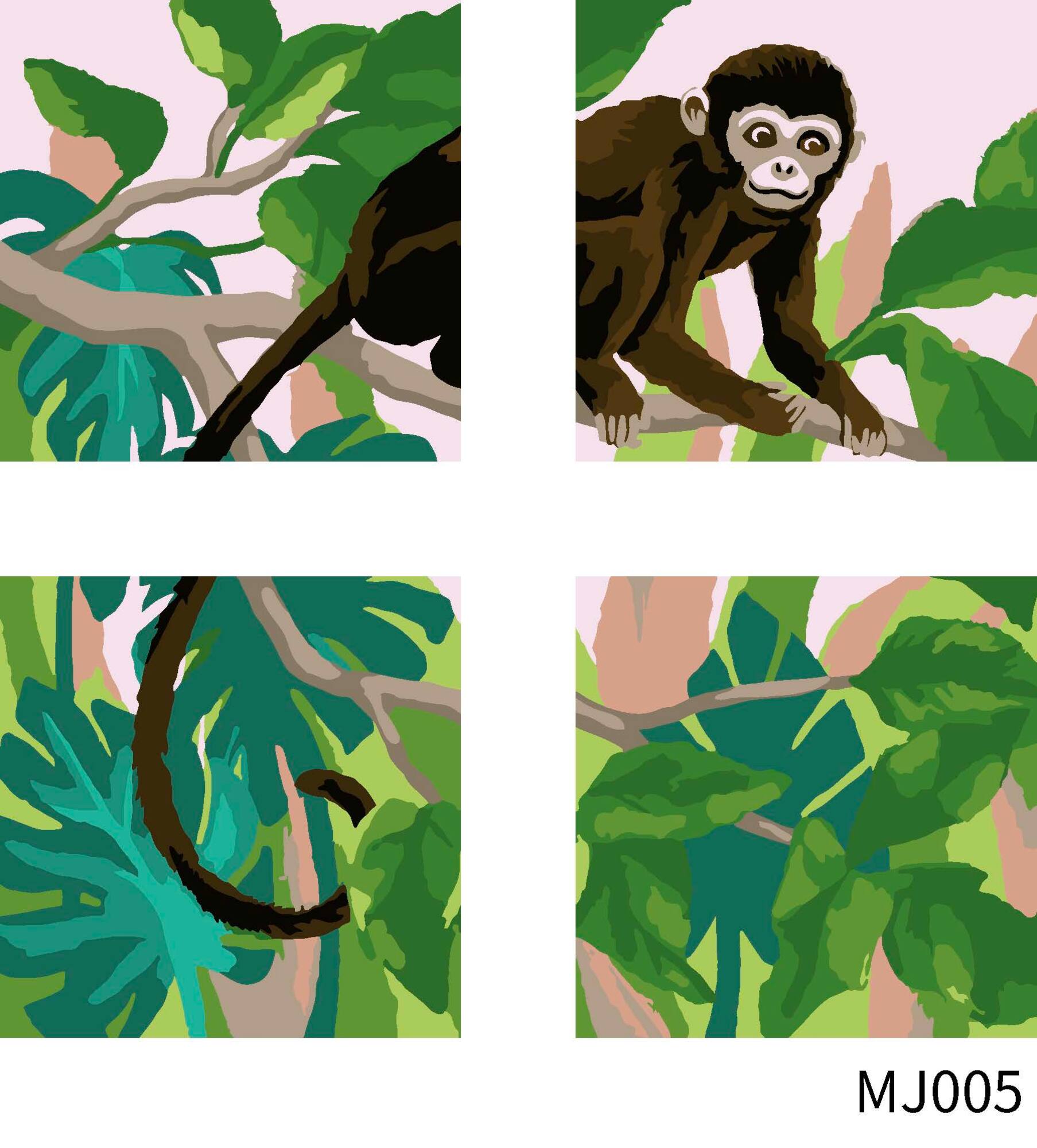 Jungle Paint-by-Number Mini Kit by Artist's Loft®